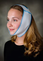 JawBra Head Wrap for Compression and Hot/Cold Therapy for the Face and Jaw.